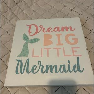 Mermaid theme wall frame.